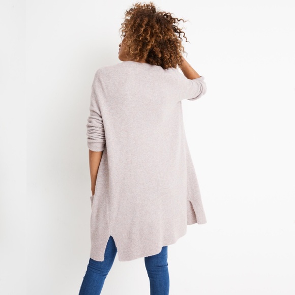 madewell  kent open front cardigan in coziest yarn - Picture 4 of 13